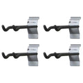 Flow Wall FSH-036-4 8-Inch Hook Add-on Accessory for Garage Organization Systems, Silver