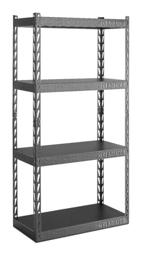 Gladiator 30" Wide EZ Connect Rack with Four 15" Deep Shelves, GARC304RGG