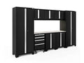 NewAge Products Bold Series Black 9 Piece Set, Garage Cabinets, 63153