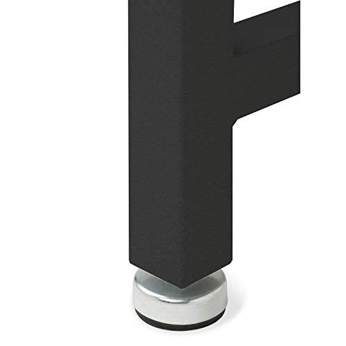 Seville Classics Pegboard Workcenter with 23 Peg Hook Assortment and Drawer Table, 48", Satin Graphite