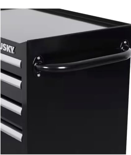 Husky 5-Drawer Rolling Tool Cabinet, 27 in. W x 18 in. D, Gloss Black