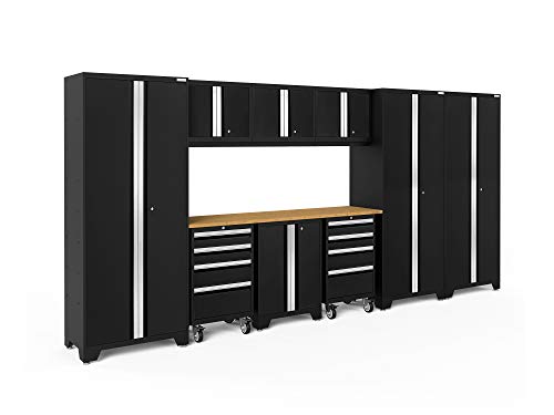 NewAge Products Bold Series Black 10 Piece Set, Garage Cabinets, 63249