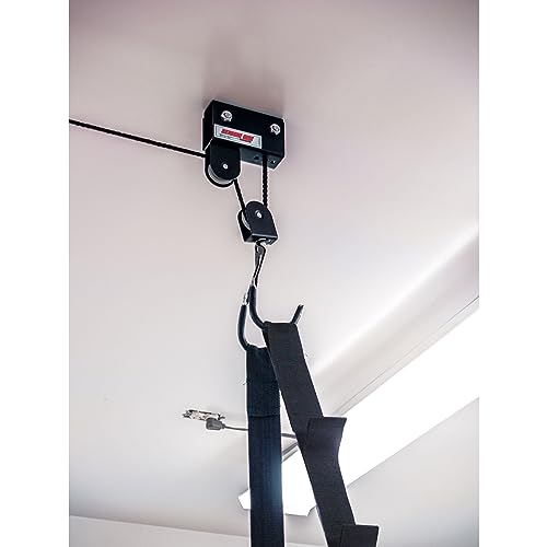 Extreme Max 3004.0204 Kayak/Canoe/Bike/Ladder Hoist & Lift for Storage in Shop or Garage - 120 lb. Capacity,Black