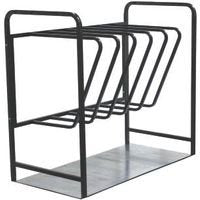 Werner 45.5 in. H x 24 in. W x 48 in. L Black Ladder Shelving Ladder Rack Steel
