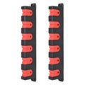 Axlksia Fishing Rod Holder Wall Mount, 1 Pair Fishing Pole Holders for Garage, Boats, 6 Fishing Rod Storage Racks