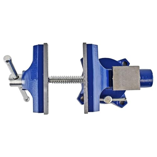 Yost Vises LV-4 Homeowner's Vise | 4.5 Inch Jaw Width with a 3 Inch Jaw Opening Home Vise | Secure Grip with Swivel Base | Blue
