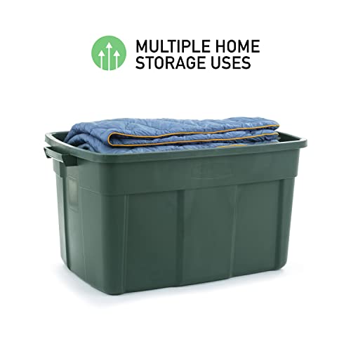Rubbermaid 3 Pack High Top Storage Containers for Garage and Home Use, 37 Gallon
