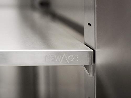 NewAge Products Outdoor Kitchen Classic Series Stainless Steel 32in 2-Door Split Cabinet, Outdoor Kitchen Cabinet for BBQ Island, 70004