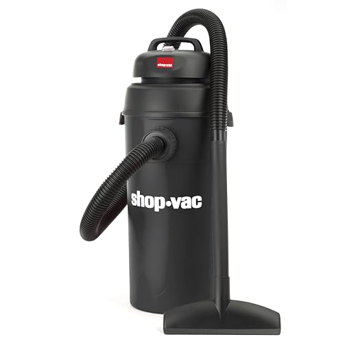 Shop-Vac 9522205 5 Gallon 5.5 Peak HP Hangup Wet/Dry Vacuum, 1.25 Inch Diameter x 18 Foot Hose, 6 Foot Cord, Wall Mount Included, Ideal for Garage, Workshop & Home