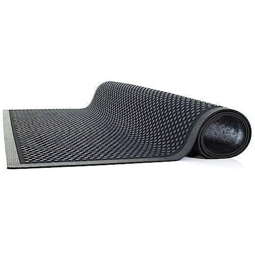 Guardian Easy Step Scraper 2X3 (23in x 35in) Indoor/Outdoor, Heavy-Duty, Solid Rubber Floor Mat,Black