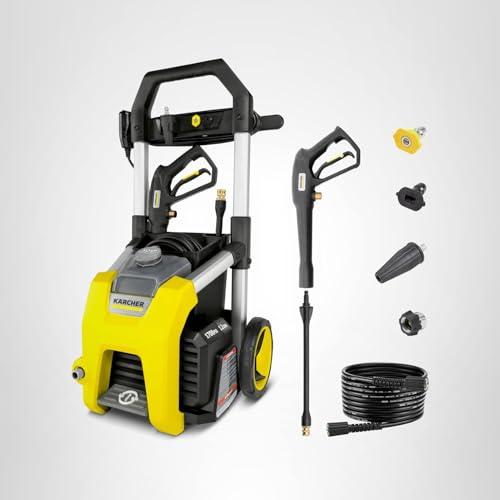 Kärcher Pressure Washer K1700, CETA Certified, 3 Spray Nozzles, Detergent Tank, for Cars, Driveways, Siding, Patios, 1.2 max. GPM