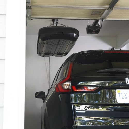 Teal Triangle Heavy Duty Elite Cargo Box Hoist, Easy-Lift Garage Pulley System, Holds 150 lbs, Fits 8-Foot Ceilings, Patented No-Slip Strap, No Setup Required