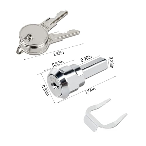 1 Pack Toolbox Locks with Keys, Replacement for Husky Tool Chests, Cabinets, Drawers & Industrial Storage Units Tool Chests ﻿ (1 Pack Toolbox Locks with Keys)