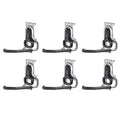 Rubbermaid Heavy Duty Universal Vertical Fasttrack Hanging Wall Mount Bike Hook Garage Storage Organizer (6 Pack)