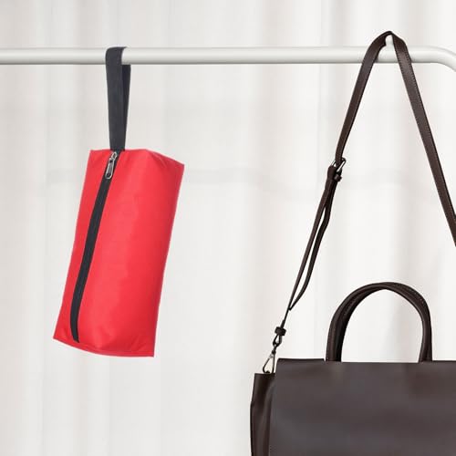 Red Zipper Bag Pouch Small Tool Bag Pouch Small Red Canvas Bags Tool Pouches with Zipper Fabric Utility Tools Pouches for Screws Screwdrivers, Pliers, Storage Organizer