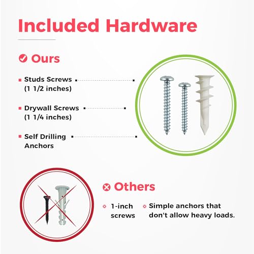 TIDYME Garage Tool Organizer Wall Mount - 48 inches - Sturdy Storage Rack with Adjustable Hooks, Anti-Rust - Easy Installation, 300lbs Capacity - Garden Tool Organizer (03 Racks & 06 Hooks)