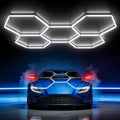 HYPERLITE Gen II Hexagon Garage Lights: 168W 16800LM 5 Grids Hexagon Led Light, 6500K Ultra Bright Honeycomb Hex Lights, Durable Design for Garage, Shop, Basement, Barber, Homegym