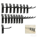 ZHLZHL 60 Pack Slatwall Hooks,4/6/8 Inch Heavy Duty Slat Wall Hooks Different Size Black Slatwall Accessories,peg Hooks for slatwall for Garages,Retail Stores