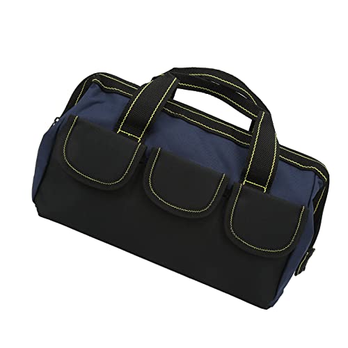 Saluaqui 24 Inch Inch Tool Bag Husky Tool Bag Hea 18in Duty Storage Wide Mouth Handbag for Workshop Home Multi Pockets Easy Access Design
