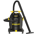 STANLEY 10 Gallon Wet Dry Vacuum, 6 Peak HP Poly Built-in Drain Shop Vac Blower with Powerful Suction, Multifunctional Shop Vacuum W/ 6 Horsepower Motor for Job Site, Garage, Basement, Van, Workshop