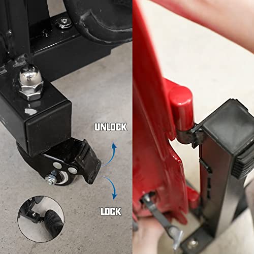 SUNPIE Sliding Door Storage Hanger Rack with Dust Cover Movable Car Door Holder Cart Compatible with 2007-2025 Wrangler JK JKU JL Gladiator
