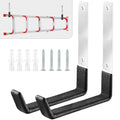 AccEncyc Heavy Duty Garage Hooks, 2Pcs Stainless Steel Wall Mount Hooks, 50lb Weight Capacity, for Garden Hose, Bike, Ladder, Tool Organizer