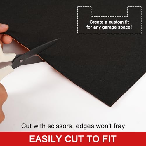 Golener Oil Spill Mat - Garage Floor Mat, Absorbent Oil Pad, Premium Maintenance Mat, Waterproof, Contain Liquid, Protect Floor from Spill & Stain, Reusable, Washable, Durable, 59”x72”, Black/Orange