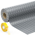 Geemax 7.8 x 20 FT Garage Floor Mat, 2.8mm Thickness Diamond Plate Vinyl Garage Flooring Roll for Under Car, Large Size 156 SQFT for Large SUVs, MPV, Pickup Truck