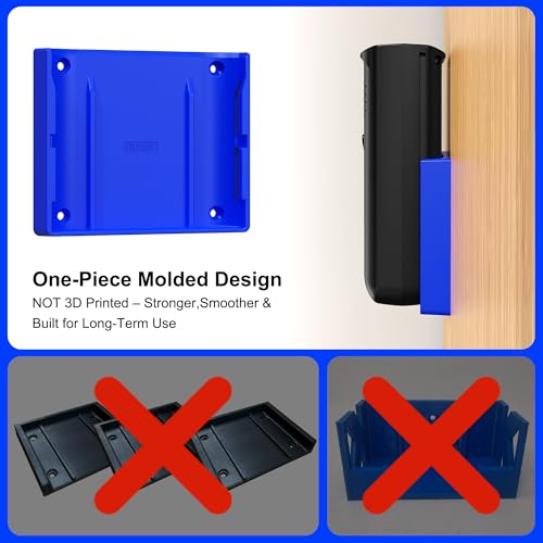 4 Pack Battery Holder Wall Mount Compatible with Kobalt 40V Batteries - Secure Storage Organizer for Kobalt 40V Power Tool Batteries, Garage Wall Mount Storage