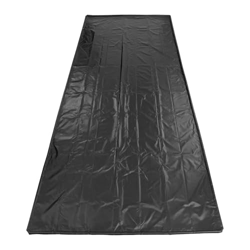 VEVOR Containment Mat, 8 ft 6 in x 20 ft, Non-Slip PVC Garage Floor Mat with a Cleaning Squeegee, Heavy Duty Durable Waterproof Protection from Snow, Rain and Mud for Cars SUVs Trucks Parking, Black