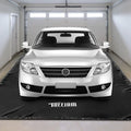 TUFFIOM 9'x 20' Containment Mat w/Squeegee, Garage Floor Mats for Under Car, Heavy Duty Waterproof Car Parking Mats for Snow Ice Rain Mud Oil