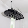 Teal Triangle Ceiling Storage Hoist for Cargo Box - Heavy Duty Garage Storage Lift - Garage Pulley Lift System Holds 150 lbs and Fits 8-10 ft Tall Garage Ceilings