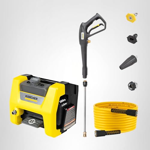 Kärcher Pressure Washer K1800PS Cube, CETA Certified, 3 Spray Nozzles, Detergent Tank, for Cars, Driveways, Siding, Patios, 1.2 max. GPM
