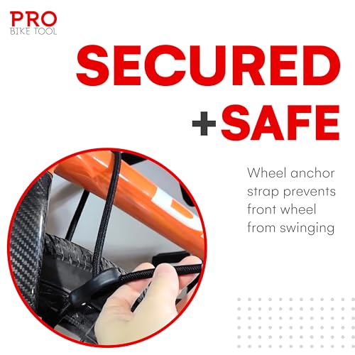 PRO BIKE TOOL Bike Wall Mount - Bike Rack for Garage Wall Mount - Horizontal Bike Storage Rack for Indoor Bicycle Storage - Wall Mounted Bike Hanger for Road, Mountain & Hybrid Bikes