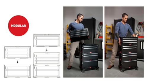 Keter Tool Trolley with 3 Drawers 59 x 29 x 26 cm