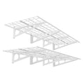 FLEXIMOUNTS WR26-SBA 2' x 6' Wall Shelf Garage Storage Rack (2 Pack), White, 24" x 72"
