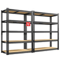 ZEUKMXOO 72" H Storage Shelves,Storage Shelves Heavy Duty,2400LBS Metal Shelving Units,Adjustable Garage Shelving Heavy Duty for Garage Storage,Warehouse,16"x35.5"x72",2 Pack