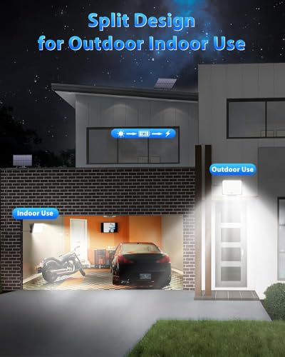Gusicil Solar Lights Outdoor, Solar Motion Sensor Flood Lights 2Pack
