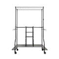 SafeRacks Golf Equipment Organizer Rack, Golf Bag Storage Rack for Garage, Fits 2 XL Bags & Accessories - Standard and Deluxe (Deluxe, Black)