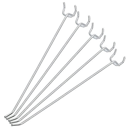 Neiko 53104A 8” Pegboard Hook Organizer Kit, 50 Pack, Hanging Hooks Set for Garage Organization, Great for Wall Hanging and Shelving, Tool Storage, Craft Organizing