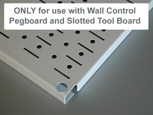 Wall Control 2-7/8in Long Reach Hook Pack - Slotted Metal Pegboard Hooks Pegboard and Slotted Tool Board - Red