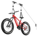 Housolution Bike Hoist, [1 Pack] Hoist Pulley System with 88Lbs, Fit 10-16Feet High Ceilings, Heavy-Duty Overhead Ceiling Storage System for Road, MTB, Fat Tire, Ebike Hanger, Ladders, Snowboard