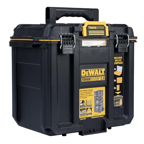 DEWALT TOUGHSYSTEM 2.0 Compact and Durable Deep Toolbox with Removable Dividers (DWST08035)