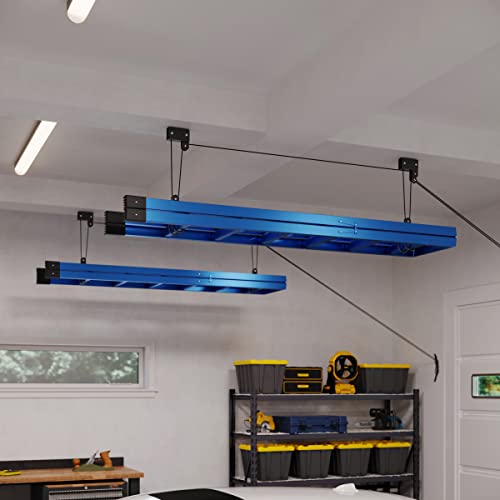 RAD Sportz Kayak Storage Hoists 2-Pack - Overhead Pulley Hoist Systems with 125lb Capacity Each for Canoes, Bikes, Ladders, and More