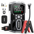 Portable Car Jump Starter with Air Compressor, ACEZUK 160PSI 8000A Jump Starter (All Gas/10.0L Diesel), 12V Battery Jump Box Car Battery Jumper Starter with 3.4" LCD Display, 2 Lights