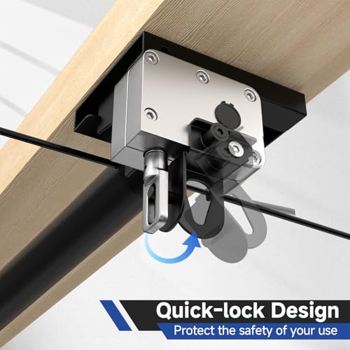 GADFISH Garage Ceiling Lift Storage Rack, Easy Lifting 85" Height 4x4 Ft Overhead Garage Storage Rack for Space Saving with Safety Lock, Suitable for 16"/24" Ceiling, 350LBS Capacity
