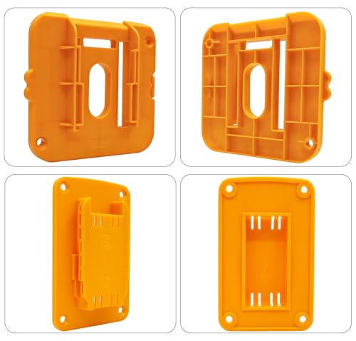PEHUAP 12-Pack Battery Holder and Tool Holder Wall Mount Set for Dewalt 20V/60V, Drill Tool Hanger Organizer Battery Storage Rack with 36 Screws for Garage Workshop Organization