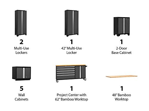 NewAge Products Bold Series Gray 11 Piece Set, Garage Cabinets, 50512