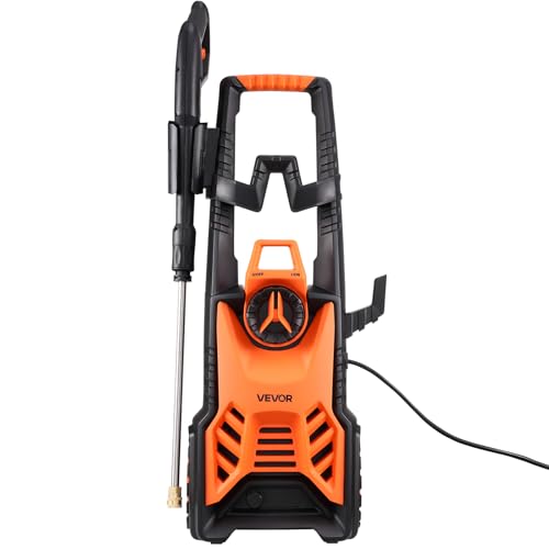 VEVOR Electric Pressure Washer, Max 4500 PSI 3.2 GPM, High-Power Cleaner with Foam Cannon & 4 Nozzles for Driveways, Cars, Fences, Patios, Home Cleaning