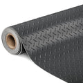 TUFFIOM 7.5 x 17 FT Garage Floor Mat, Thickened Diamond Plate PVC Garage Mats Flooring Roll for Under Car, Garage Car Parking Mats for Compact SUVS, Sports Car